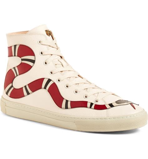 black gucci high top sneakers womens|gucci snake high top sneakers.